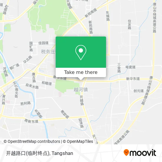 开越路口(临时终点) map