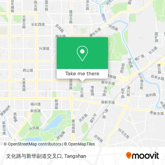 文化路与新华副道交叉口 map
