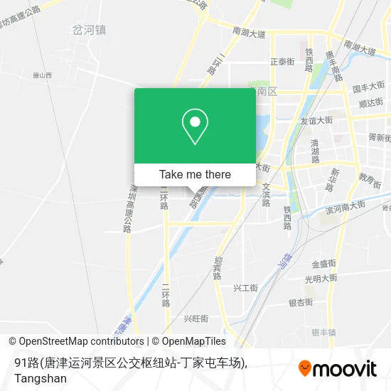 91路(唐津运河景区公交枢纽站-丁家屯车场) map