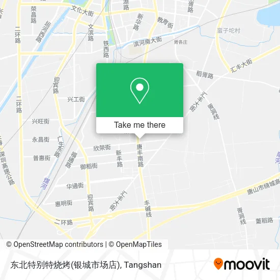 东北特别特烧烤(银城市场店) map