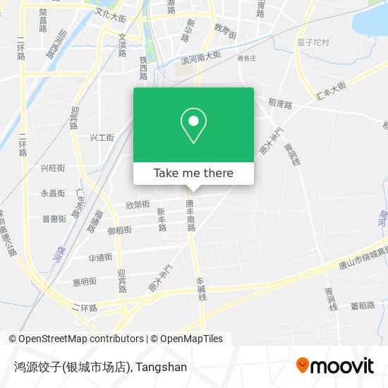 鸿源饺子(银城市场店) map