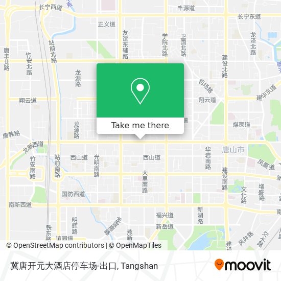 冀唐开元大酒店停车场-出口 map