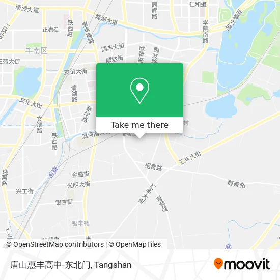 唐山惠丰高中-东北门 map