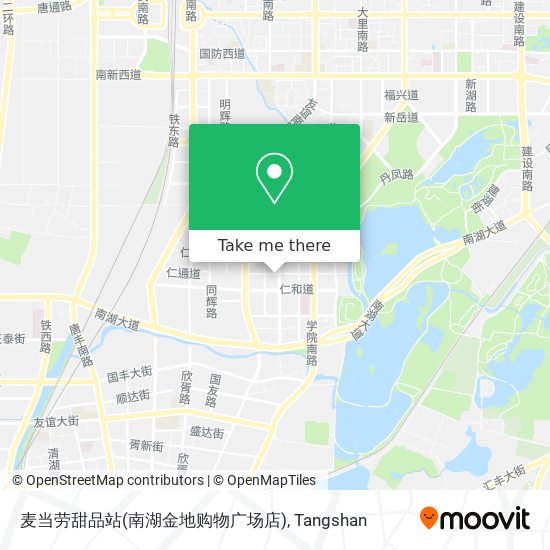 麦当劳甜品站(南湖金地购物广场店) map