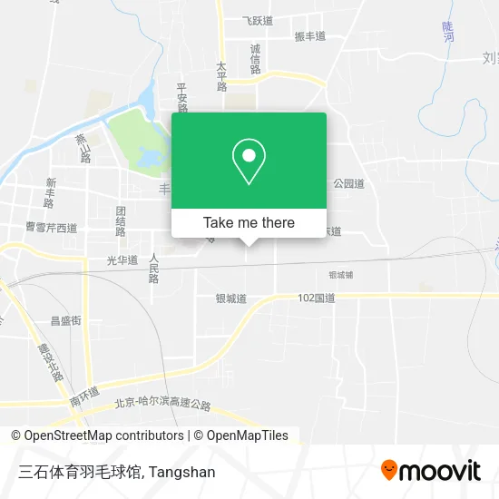 三石体育羽毛球馆 map