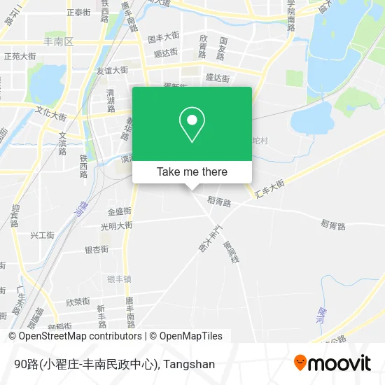 90路(小翟庄-丰南民政中心) map