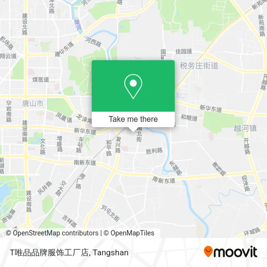 T唯品品牌服饰工厂店 map