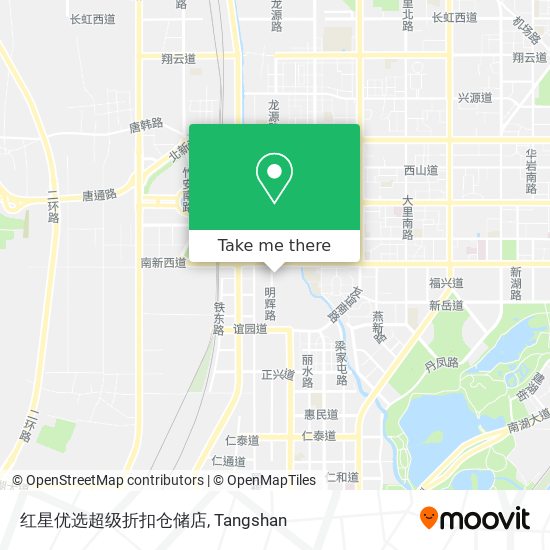 红星优选超级折扣仓储店 map