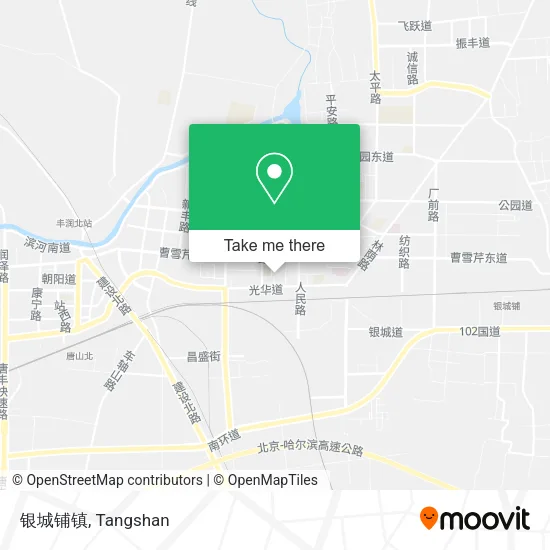 银城铺镇 map