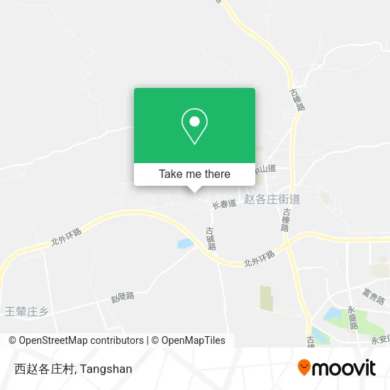 西赵各庄村 map
