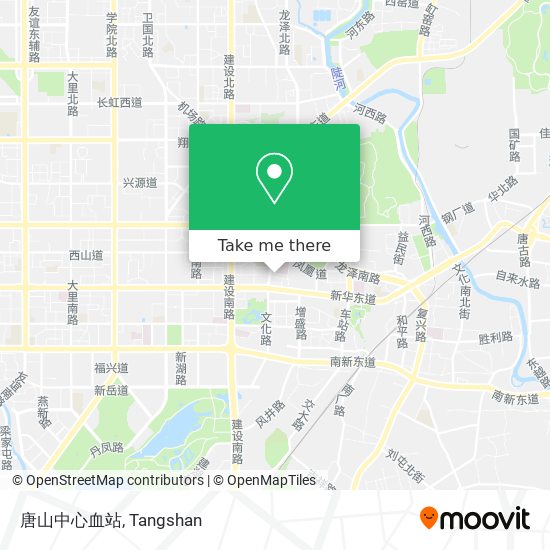 唐山中心血站 map