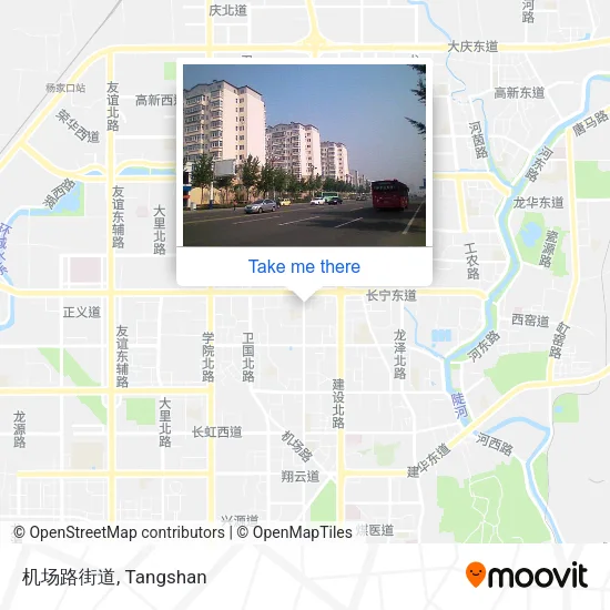 机场路街道 map