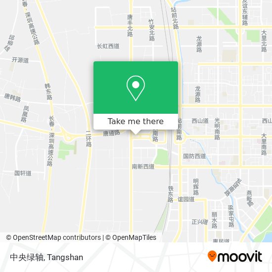中央绿轴 map