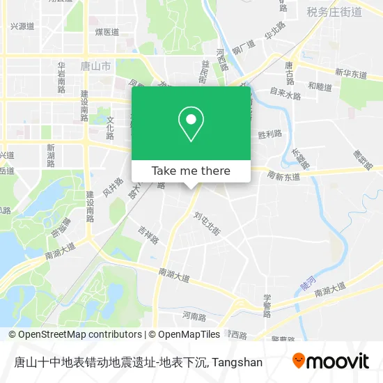 唐山十中地表错动地震遗址-地表下沉 map