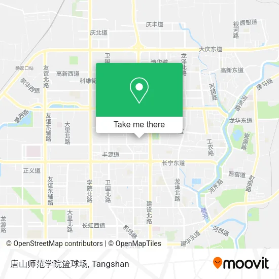 唐山师范学院篮球场 map