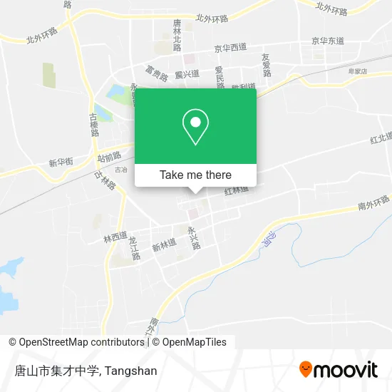 唐山市集才中学 map