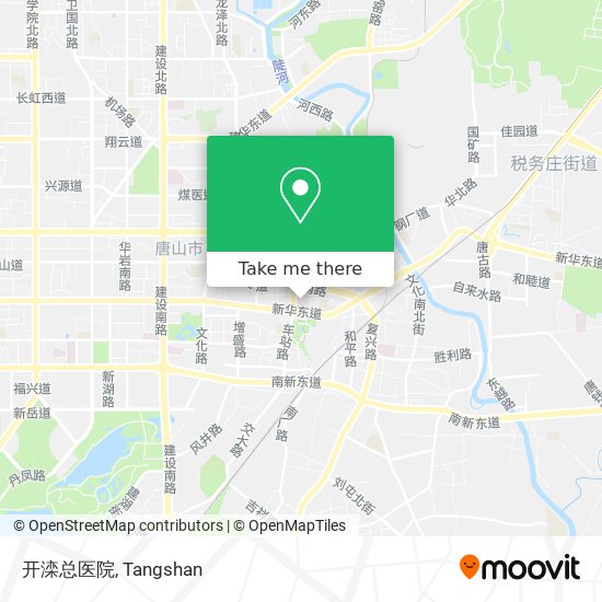 开滦总医院 map