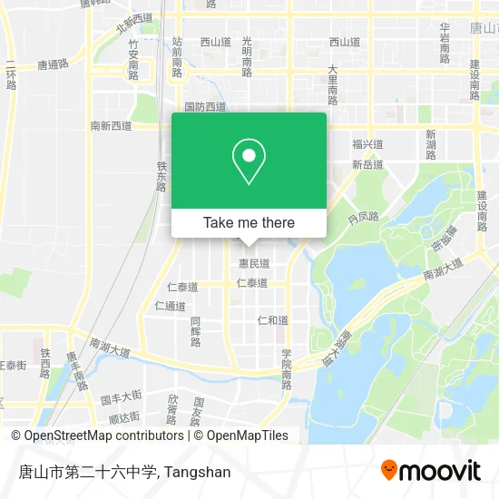 唐山市第二十六中学 map
