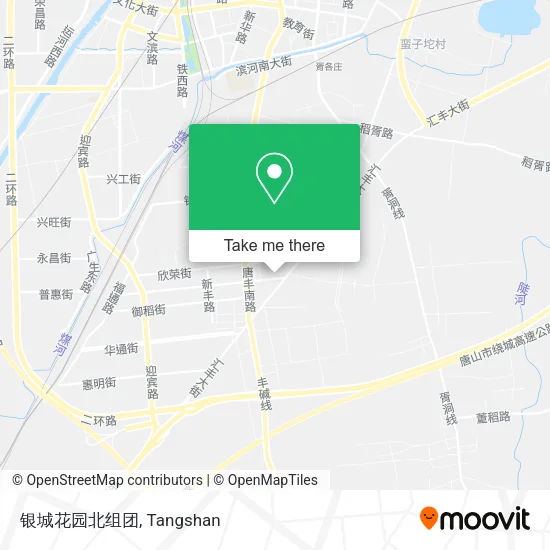 银城花园北组团 map