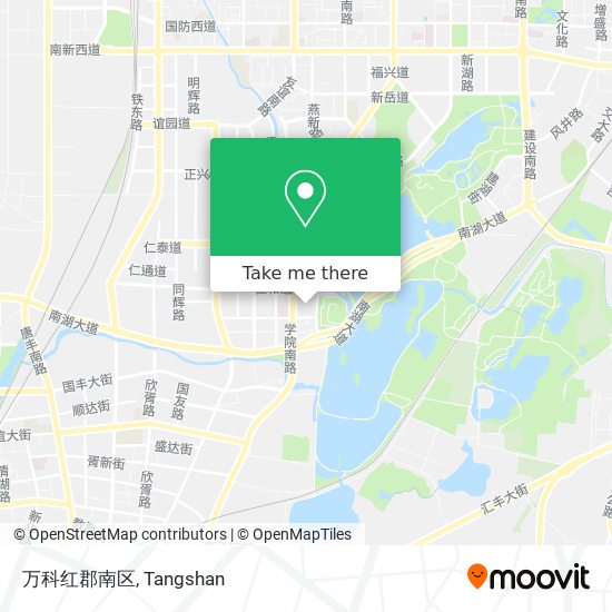 万科红郡南区 map