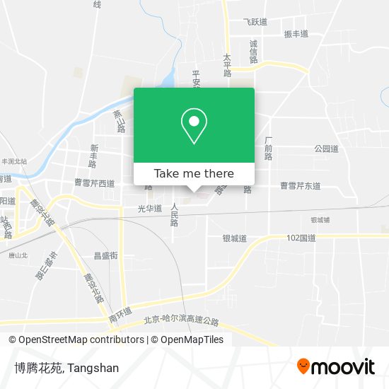 博腾花苑 map