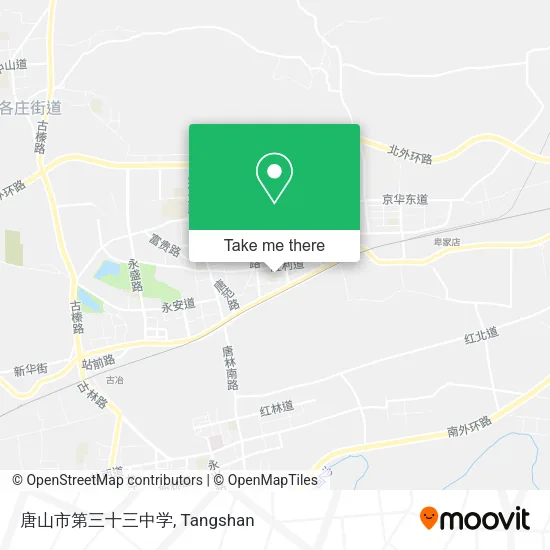 唐山市第三十三中学 map