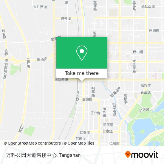 万科公园大道售楼中心 map