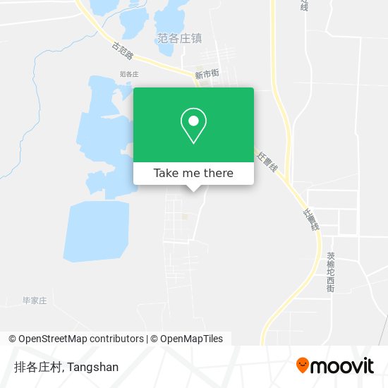 排各庄村 map