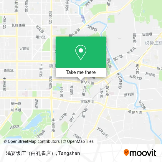 鸿宴饭庄（白孔雀店） map
