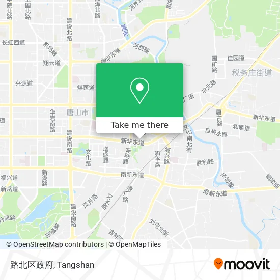 路北区政府 map