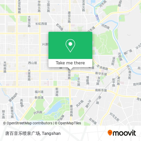 唐百音乐喷泉广场 map