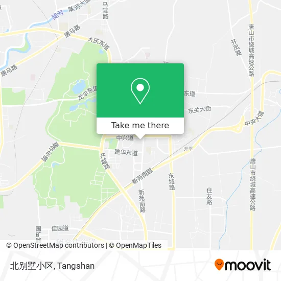 北别墅小区 map