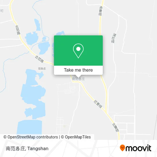 南范各庄 map