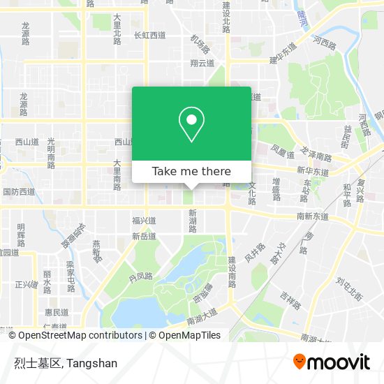 烈士墓区 map