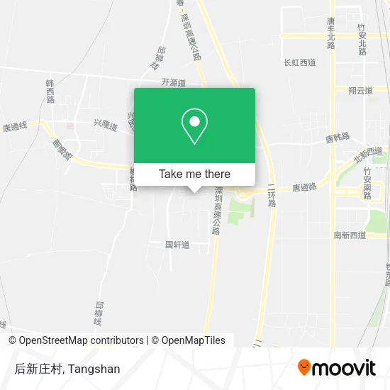 后新庄村 map