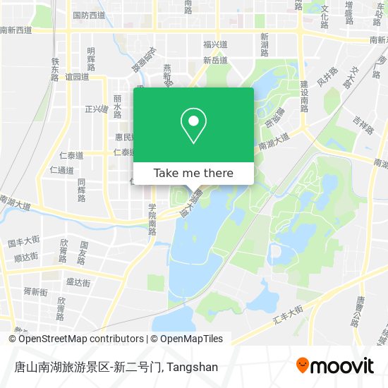 唐山南湖旅游景区-新二号门 map