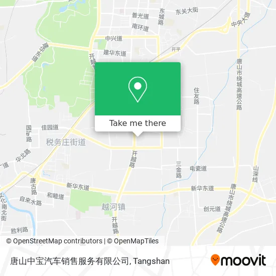 唐山中宝汽车销售服务有限公司 map