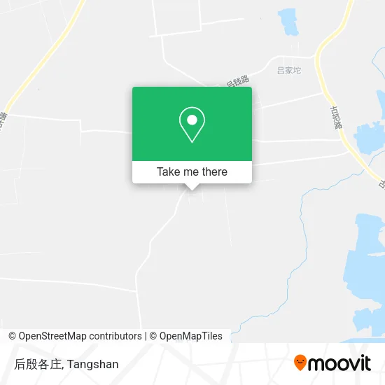 后殷各庄 map