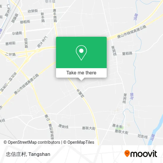 忠信庄村 map