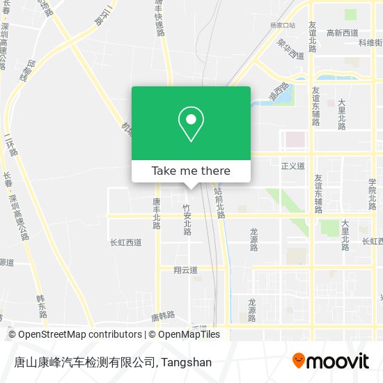 唐山康峰汽车检测有限公司 map