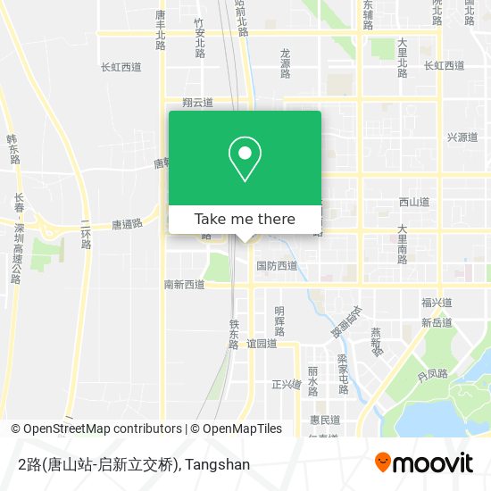 2路(唐山站-启新立交桥) map