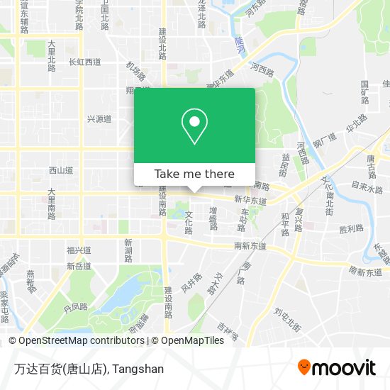 万达百货(唐山店) map