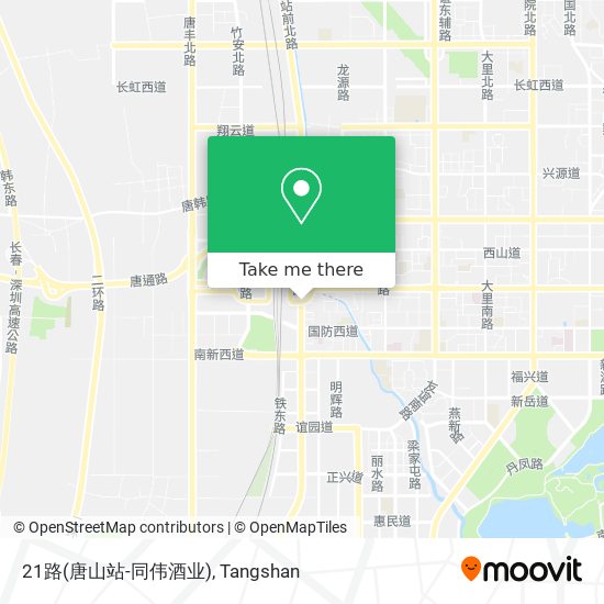 21路(唐山站-同伟酒业) map