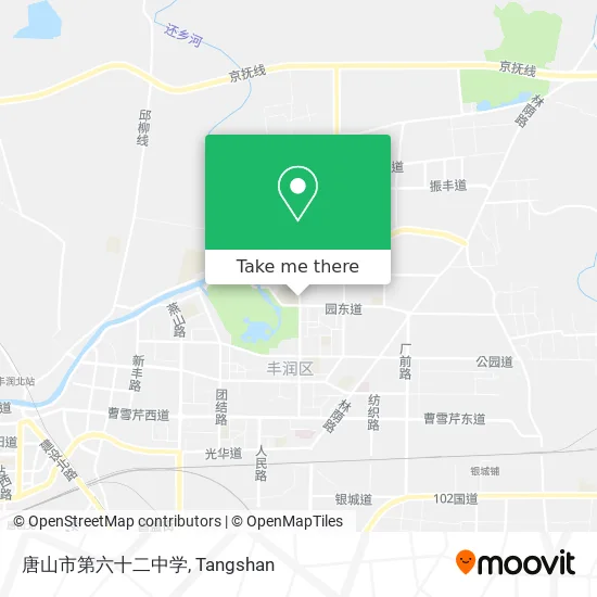 唐山市第六十二中学 map