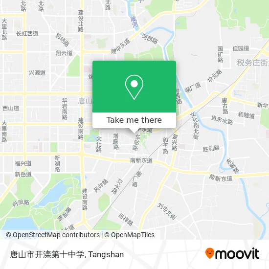 唐山市开滦第十中学 map