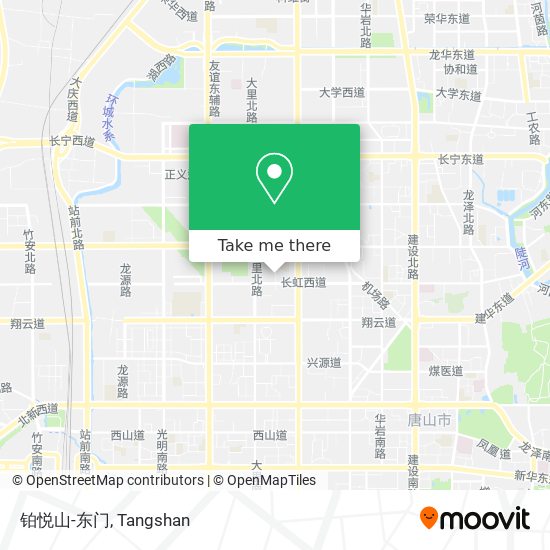 铂悦山-东门 map