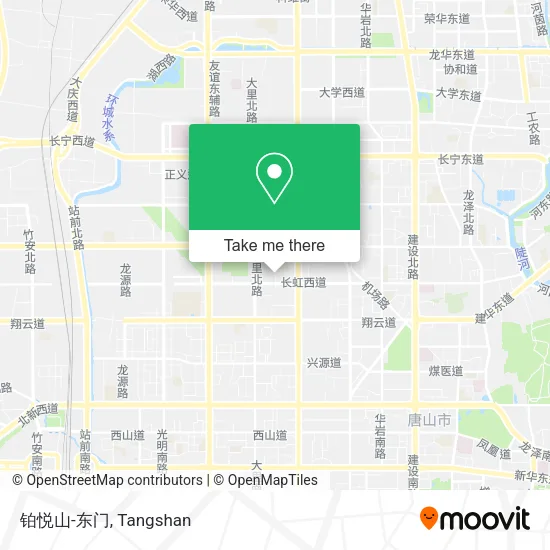铂悦山-东门 map