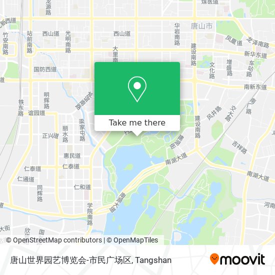 唐山世界园艺博览会-市民广场区 map