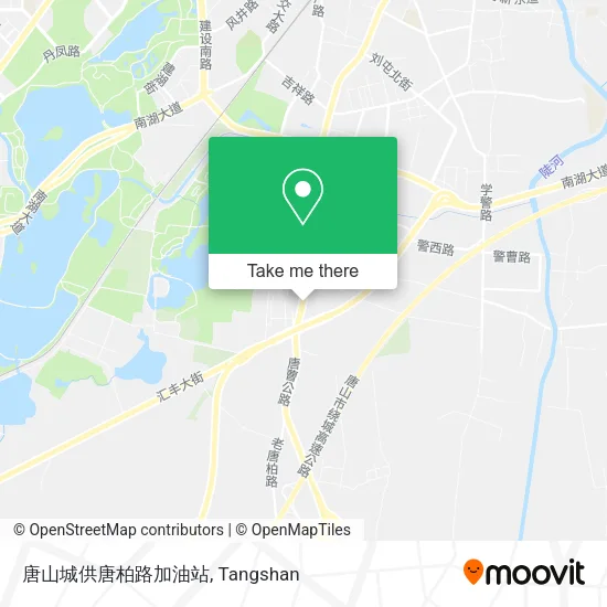 唐山城供唐柏路加油站 map