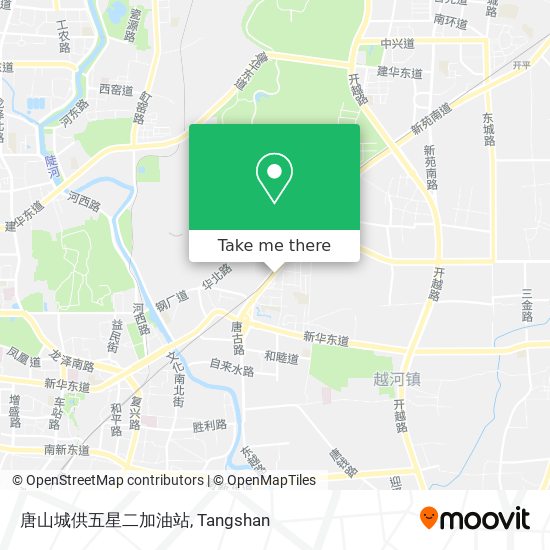 唐山城供五星二加油站 map